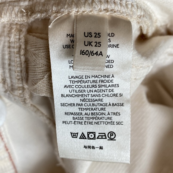 Anthropologie Pilcro High Rise Slim Boyfriend  Corduroy Pants Size 25 - Picture 8 of 10